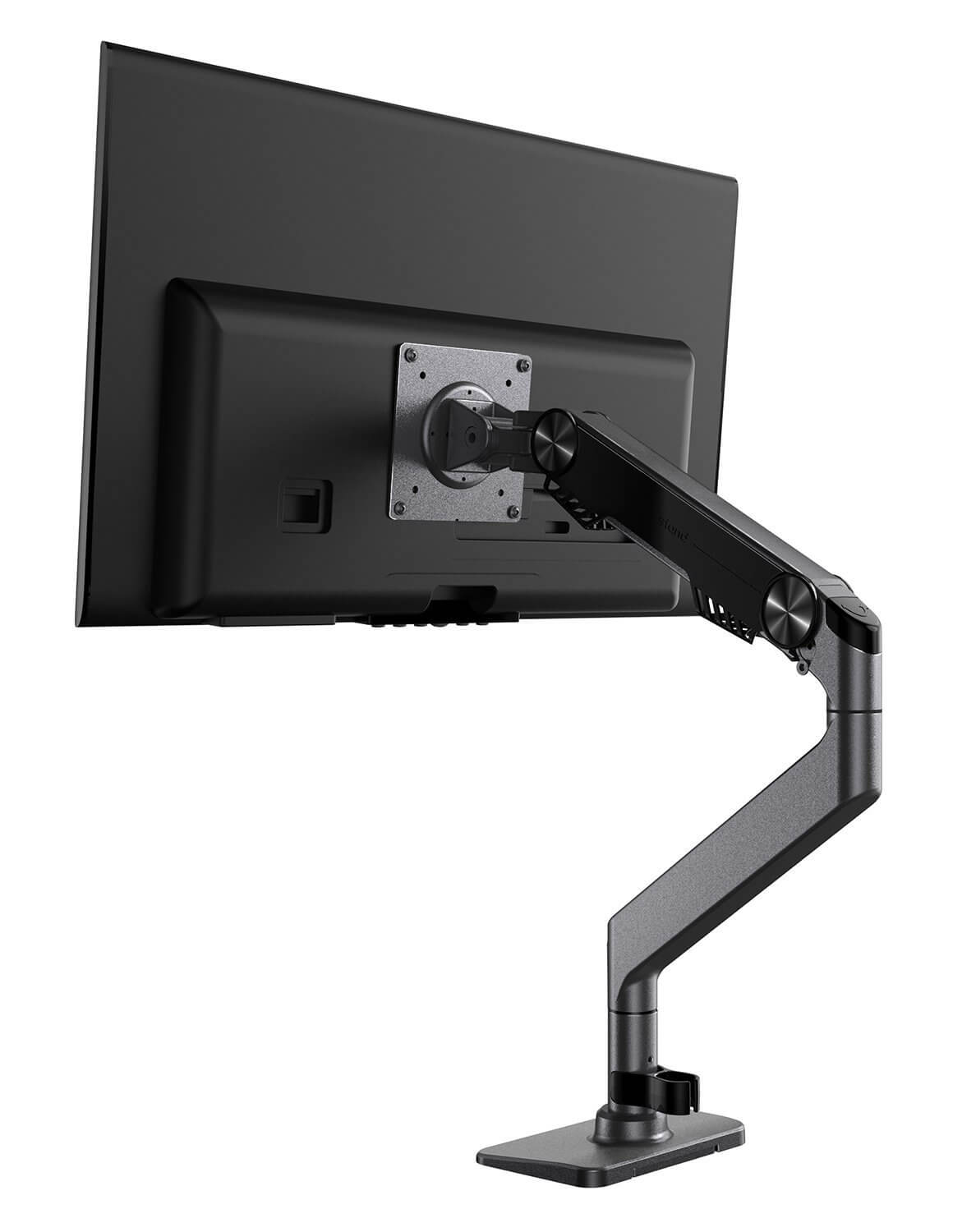 Single Monitor Stand Weltraum Premium Aluminium Gas Spring Monitor Desk Mount