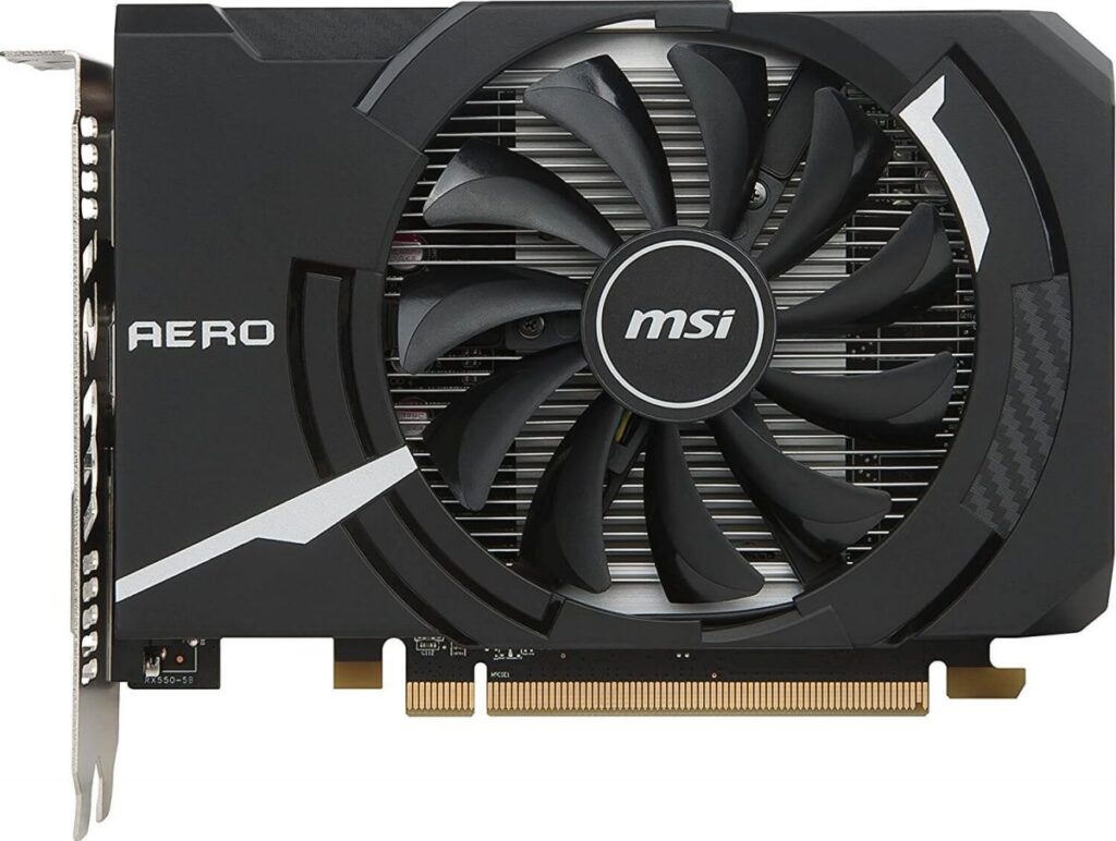 MSI AERO Radeon RX 550 Budget GPU