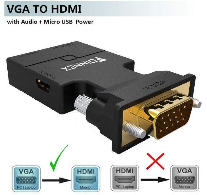 Foinnex Adapter vga to hdmi adapter
