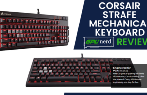 corsair keyboard in Red LED Backlit - USB Passthrough - Linear and Quiet - Cherry MX Red Switch