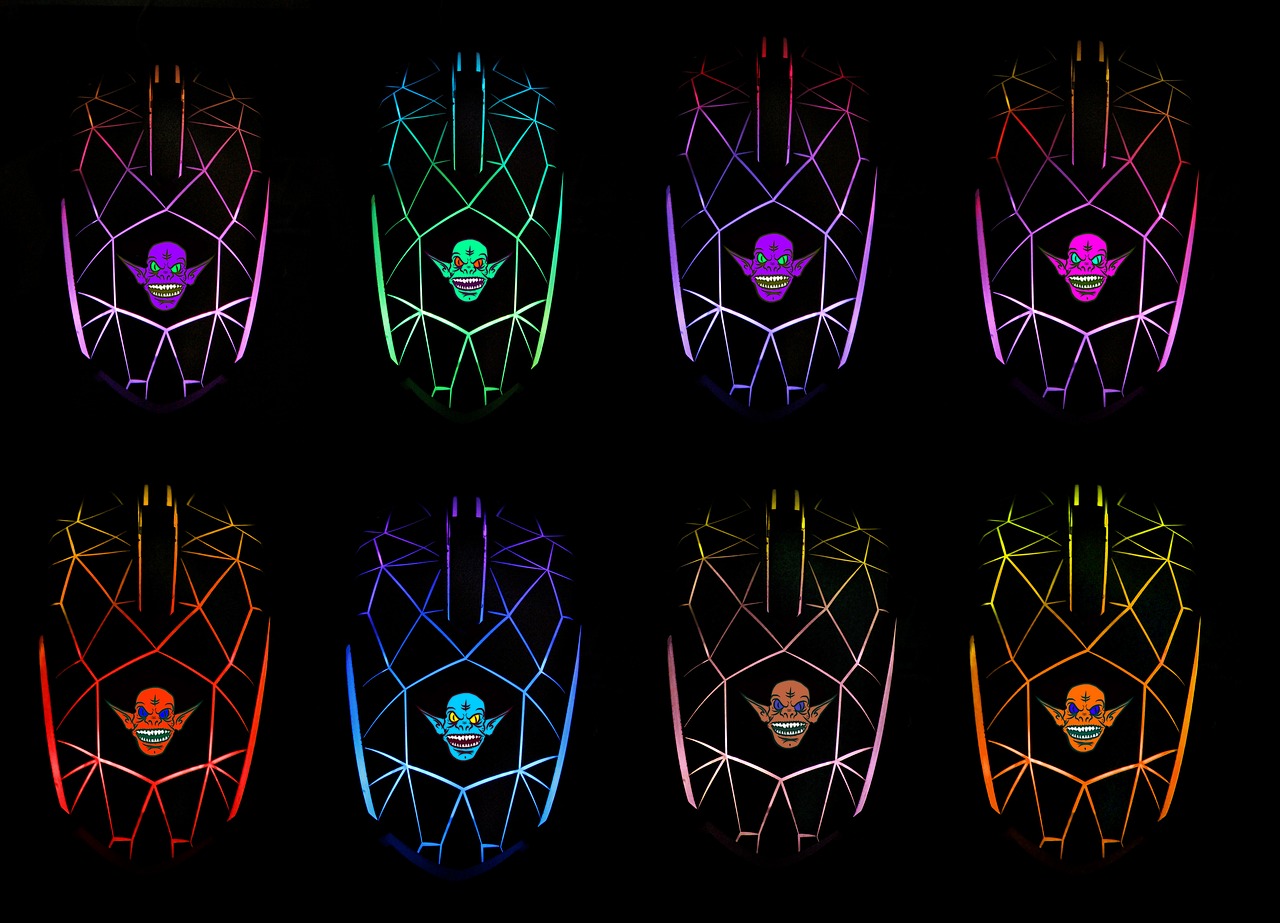 mouse with different colors